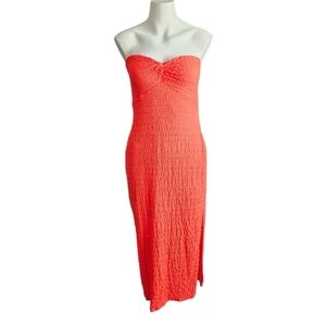 No‎ Comment Womens Strapless Midi Dress Sz Large NWT
